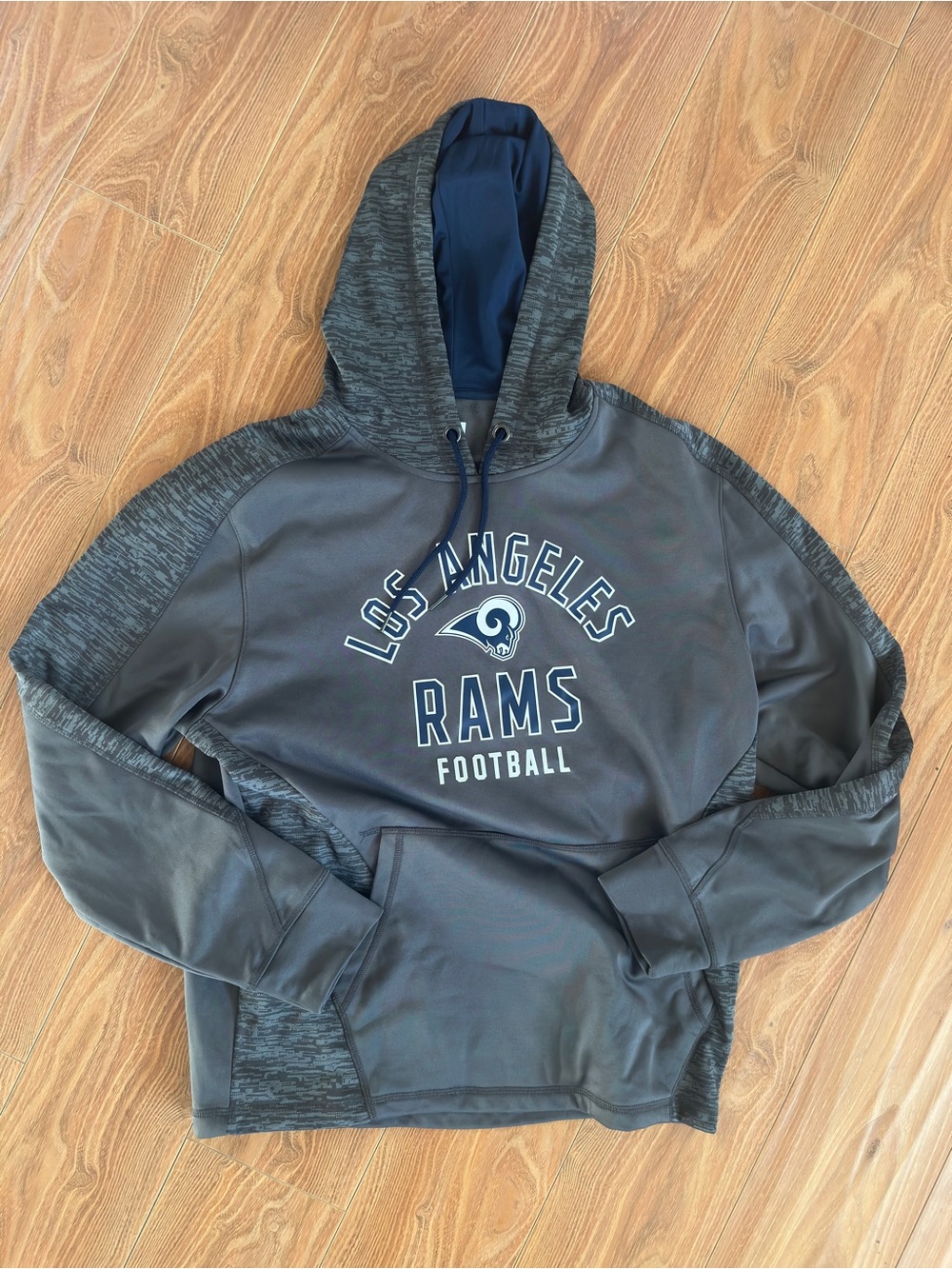 Los Angeles Rams Gray Pullover Hoodie Football Athletic Wear